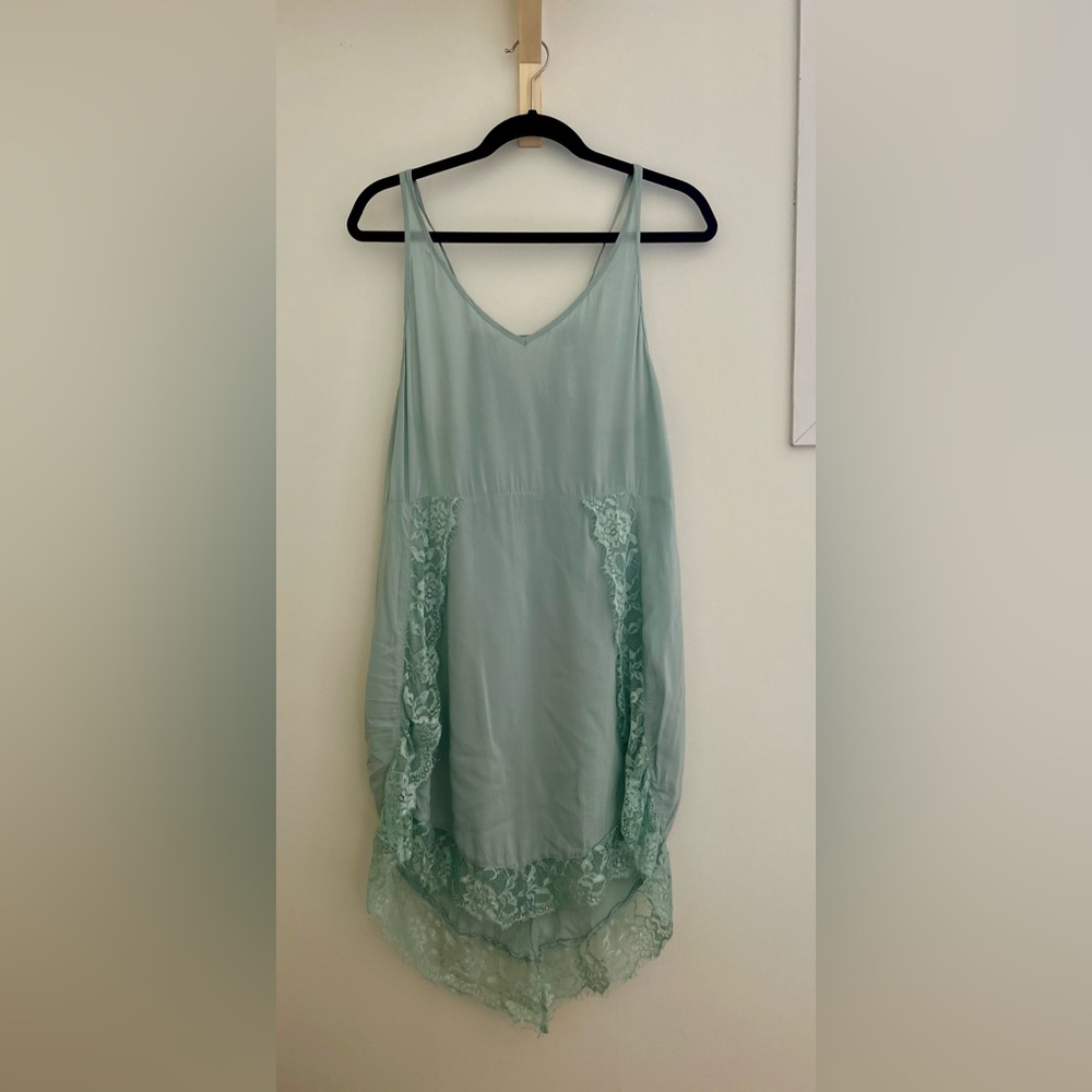 Free People DUSTY BLUE Slip Dress XS